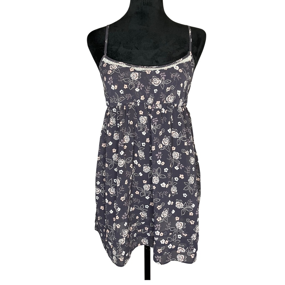 Victoria Secret Angels Sheer Floral Teddy Camisole Y2K Lace‎ Coquette XSmall